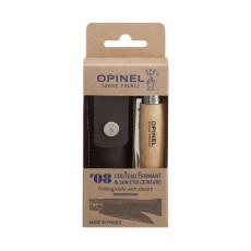 OPINEL 8號不鏽鋼摺刀連刀套 