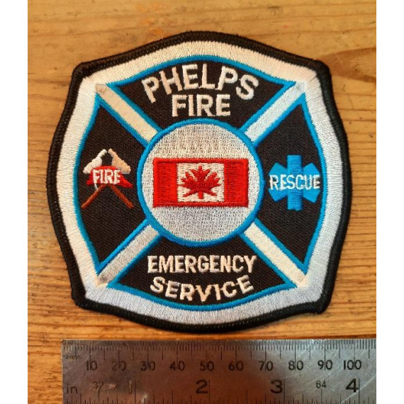 PHELPS Fire Rescue and Emergency Service Shoulder Patch