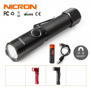 NICRON 360度 旋轉頭 充電電筒 B007