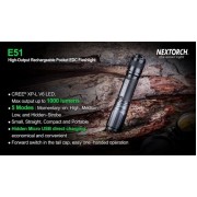 Nextorch E51 1400流明充電電筒送電筒套